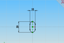 SolidWorks長穴スケッチ18