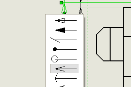 SolidWorksテクニック：寸法矢印5